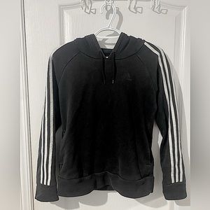 Black and white Adidas hoodie